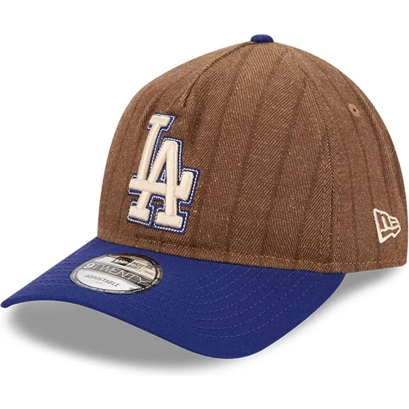 cap-kaareva-brown-adjustable-strap-9twenty-a-frame-wool-pinstripe-los-angeles-dodgers-mlb-new-era cap-kaareva-brown-adjustable-strap-9twenty-a-frame-wool-pinstripe-los-angeles-dodgers-mlb-new-era