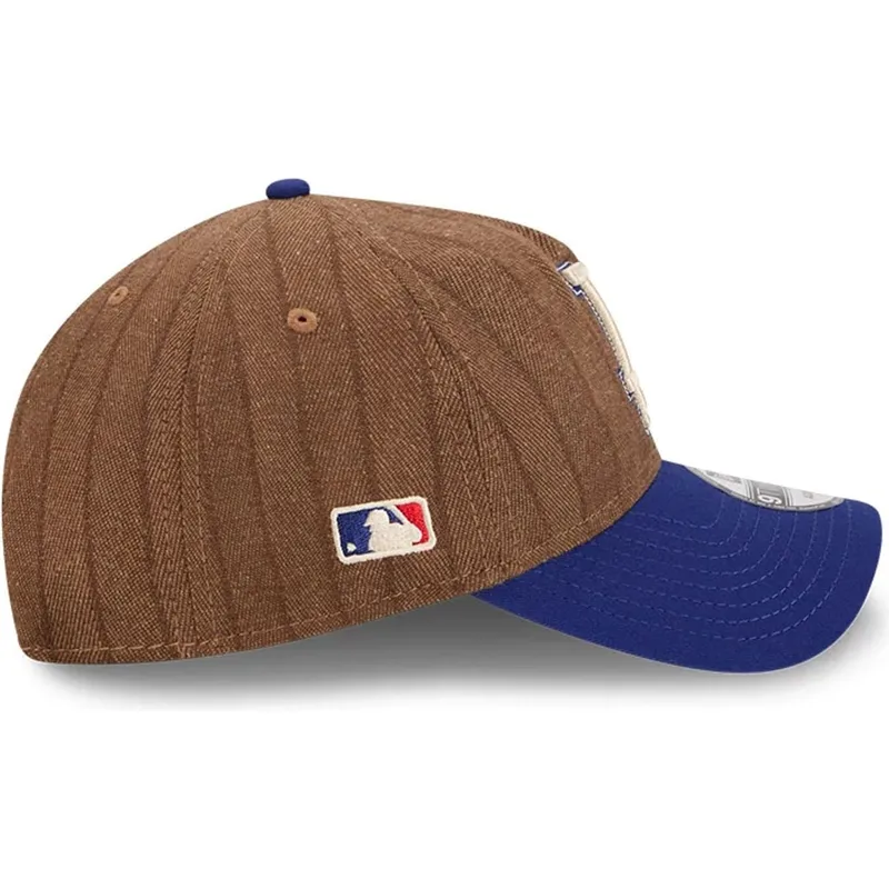 cap-kaareva-brown-adjustable-strap-9twenty-a-frame-wool-pinstripe-los-angeles-dodgers-mlb-new-era cap-kaareva-brown-adjustable-strap-9twenty-a-frame-wool-pinstripe-los-angeles-dodgers-mlb-new-era