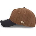 cap-kaareva-brown-adjustable-strap-9twenty-a-frame-wool-pinstripe-new-york-yankees-mlb-new-era