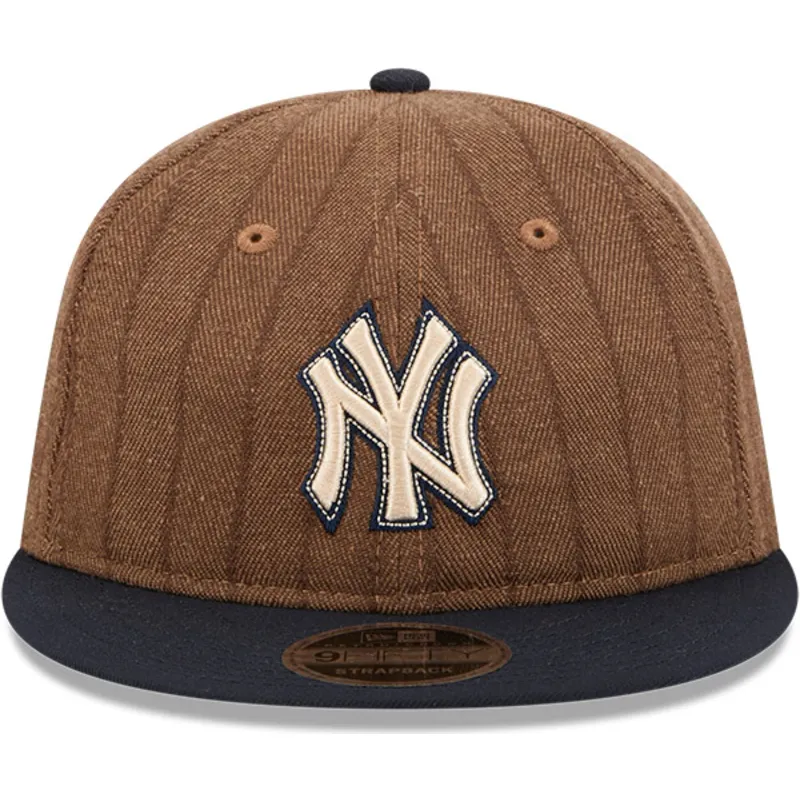 lippikset-littea-ruskea-saadettava-nauha-9fifty-retro-crown-wool-pinstripe-new-york-yankees-mlb-new-era lippikset-littea-ruskea-saadettava-nauha-9fifty-retro-crown-wool-pinstripe-new-york-yankees-mlb-new-era