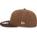 lippikset-littea-ruskea-saadettava-nauha-9fifty-retro-crown-wool-pinstripe-san-diego-padres-mlb-new-era