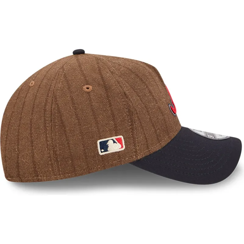 lippikset-kaareva-ruskea-saadettava-nauha-9twenty-a-frame-wool-pinstripe-atlanta-braves-mlb-new-era lippikset-kaareva-ruskea-saadettava-nauha-9twenty-a-frame-wool-pinstripe-atlanta-braves-mlb-new-era
