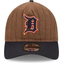 lippikset-kaareva-ruskea-saadettava-nauha-9twenty-a-frame-wool-pinstripe-detroit-tigers-mlb-new-era