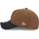 cap-kaareva-brown-adjustable-strap-9twenty-a-frame-wool-pinstripe-detroit-tigers-mlb-new-era