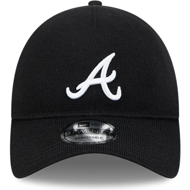 lippikset-kaareva-musta-saadettava-nauha-9twenty-merino-wool-atlanta-braves-mlb-new-era