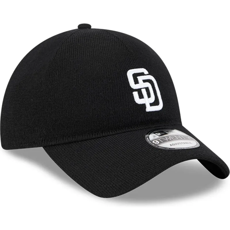 lippikset-kaareva-musta-saadettava-nauha-9twenty-merino-wool-san-diego-padres-mlb-new-era
