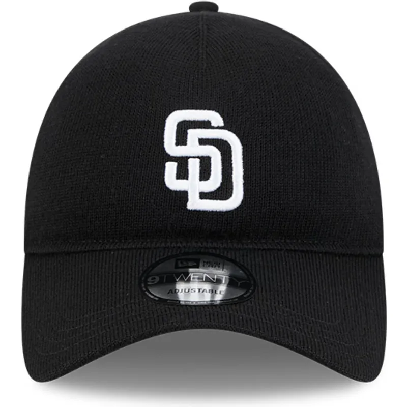 lippikset-kaareva-musta-saadettava-nauha-9twenty-merino-wool-san-diego-padres-mlb-new-era