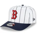 lippikset-kaareva-valkoinen-snapback-9fifty-a-frame-satin-pinstripe-boston-red-sox-mlb-new-era
