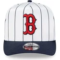 lippikset-kaareva-valkoinen-snapback-9fifty-a-frame-satin-pinstripe-boston-red-sox-mlb-new-era