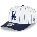 lippikset-kaareva-valkoinen-snapback-9fifty-a-frame-satin-pinstripe-los-angeles-dodgers-mlb-new-era
