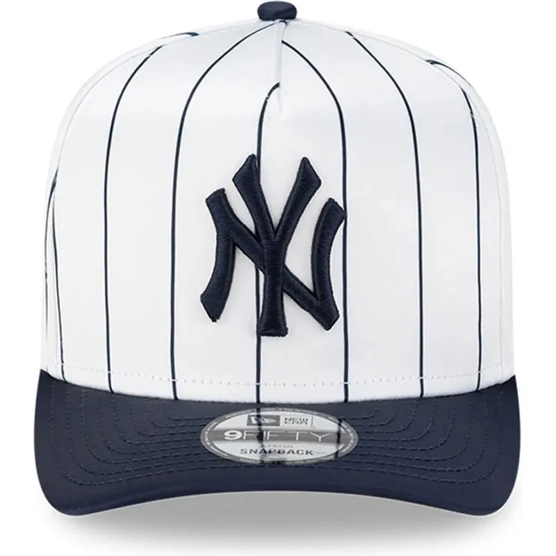 lippikset-kaareva-valkoinen-snapback-9fifty-a-frame-satin-pinstripe-new-york-yankees-mlb-new-era