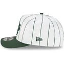lippikset-kaareva-valkoinen-snapback-9fifty-a-frame-satin-pinstripe-oakland-athletics-mlb-new-era