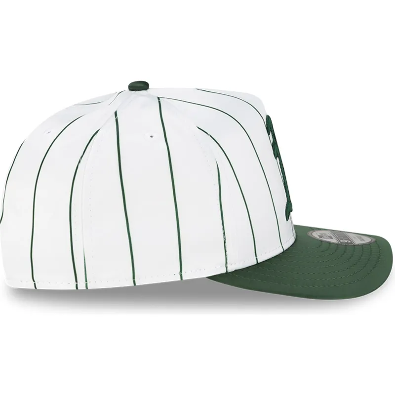 lippikset-kaareva-valkoinen-snapback-9fifty-a-frame-satin-pinstripe-oakland-athletics-mlb-new-era