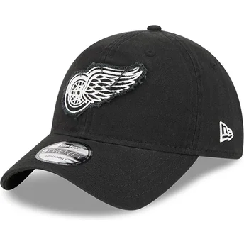 Lippikset kaareva musta säädettävä nauha 9TWENTY Stamp Detroit Red Wings NHL New Era