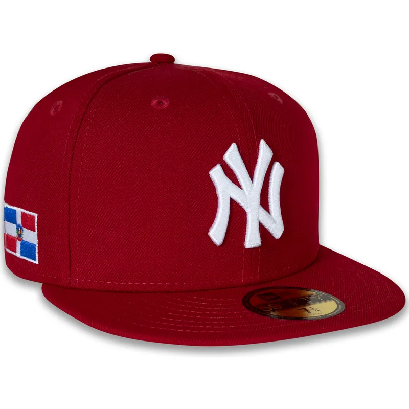 lippikset-littea-punainen-istuva-59fifty-side-dominican-republic-new-york-yankees-mlb-new-era