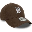 lippikset-kaareva-ruskea-snapback-9forty-melton-wool-detroit-tigers-mlb-new-era