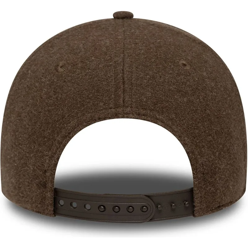 lippikset-kaareva-ruskea-snapback-9forty-melton-wool-detroit-tigers-mlb-new-era
