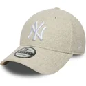 lippikset-kaareva-beige-snapback-9forty-melton-wool-new-york-yankees-mlb-new-era