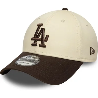 Lippikset kaareva ruskea säädettävä nauha 9FORTY Side Patch Los Angeles Dodgers MLB New Era