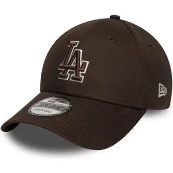 Lippikset kaareva ruskea säädettävä nauha 9FORTY Outline Los Angeles Dodgers MLB New Era