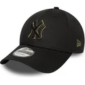 lippikset-kaareva-musta-saadettava-nauha-9forty-outline-new-york-yankees-mlb-new-era