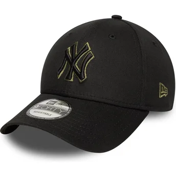 Lippikset kaareva musta säädettävä nauha 9FORTY Outline New York Yankees MLB New Era