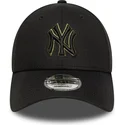 lippikset-kaareva-musta-saadettava-nauha-9forty-outline-new-york-yankees-mlb-new-era