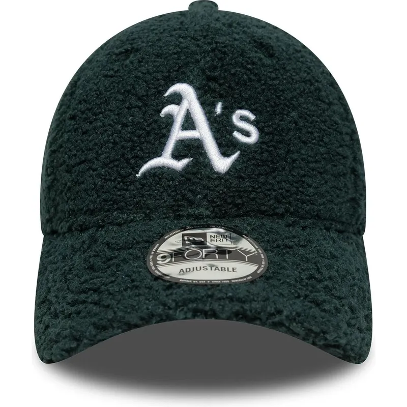 cap-kaareva-green-adjustable-strap-9forty-winter-borg-oakland-athletics-mlb-new-era
