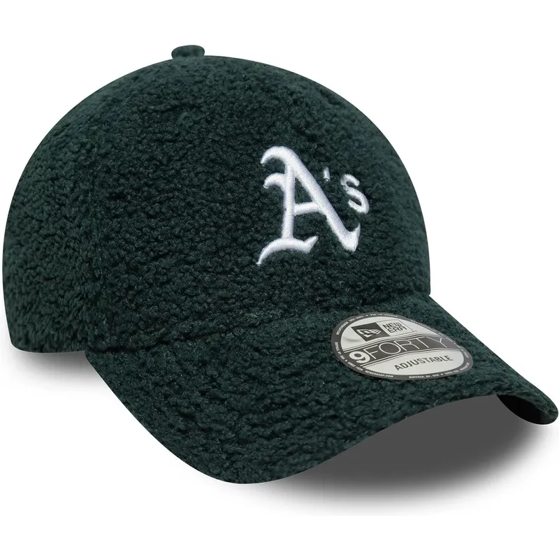 cap-kaareva-green-adjustable-strap-9forty-winter-borg-oakland-athletics-mlb-new-era