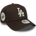 cap-kaareva-brown-snapback-9forty-e-frame-side-patch-los-angeles-dodgers-mlb-new-era