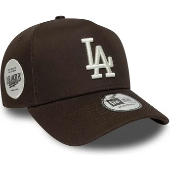 Cap kaareva brown snapback 9FORTY E Frame Side Patch Los Angeles Dodgers MLB New Era