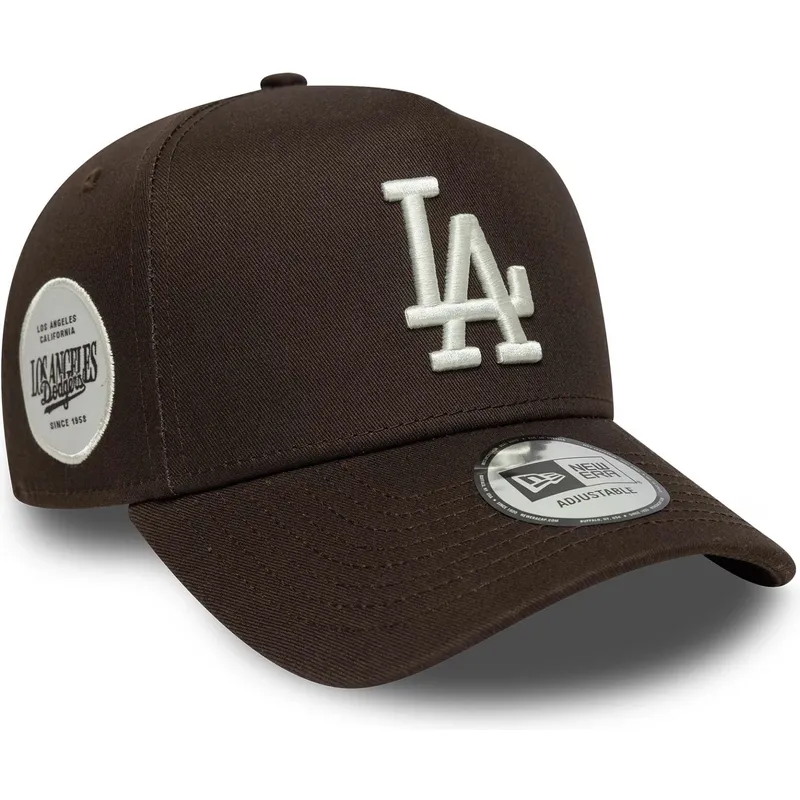 cap-kaareva-brown-snapback-9forty-e-frame-side-patch-los-angeles-dodgers-mlb-new-era