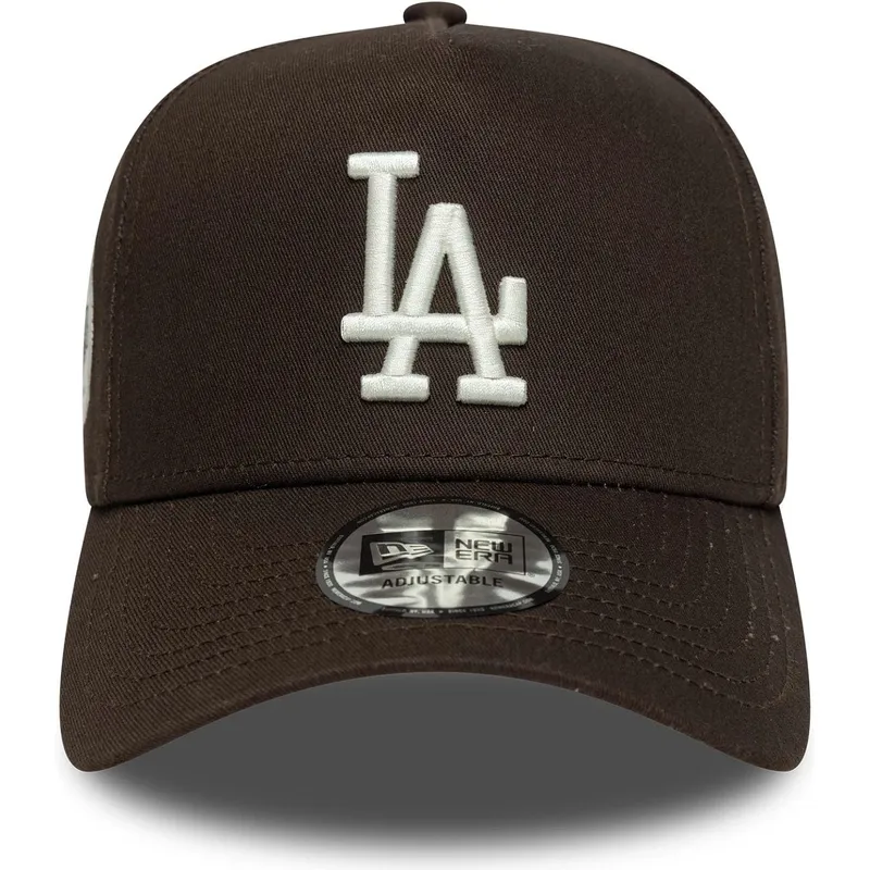 cap-kaareva-brown-snapback-9forty-e-frame-side-patch-los-angeles-dodgers-mlb-new-era