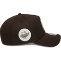 lippikset-kaareva-ruskea-snapback-9forty-e-frame-side-patch-los-angeles-dodgers-mlb-new-era