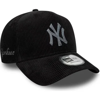 Cap kaareva black adjustable strap 9FORTY E Frame Cord New York Yankees MLB New Era