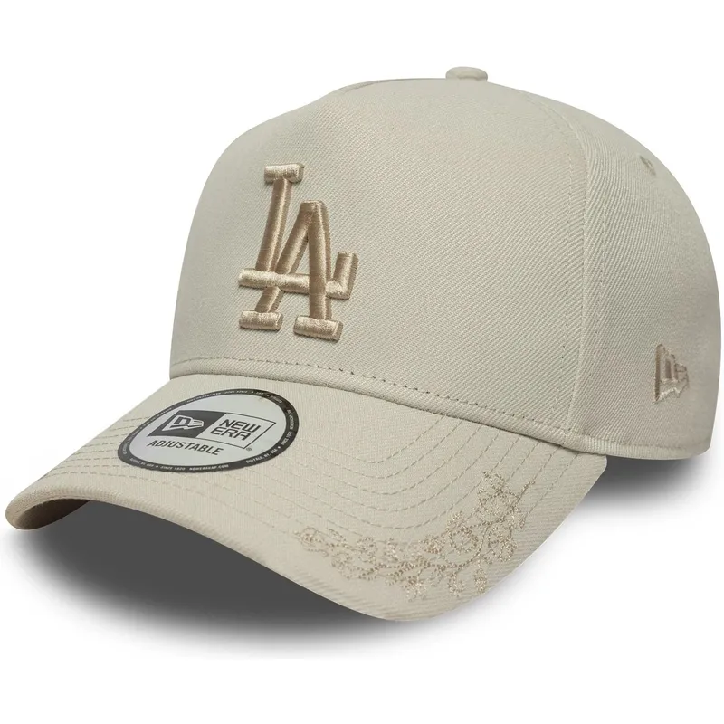 lippikset-kaareva-beige-snapback-9forty-e-frame-tonal-icon-los-angeles-dodgers-mlb-new-era