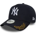 lippikset-kaareva-laivastonsininen-snapback-9forty-e-frame-tonal-icon-new-york-yankees-mlb-new-era