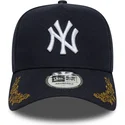lippikset-kaareva-laivastonsininen-snapback-9forty-e-frame-tonal-icon-new-york-yankees-mlb-new-era