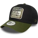 new-era-curved-brim-9forty-e-frame-camo-patch-black-and-green-snapback-cap