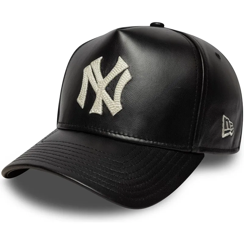 lippikset-kaareva-musta-saadettava-nauha-9forty-e-frame-img-leather-new-york-yankees-mlb-new-era