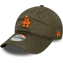 lippikset-kaareva-vihrea-saadettava-nauha-9twenty-quilted-los-angeles-dodgers-mlb-new-era