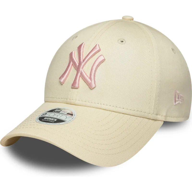 lippikset-kaareva-beige-saadettava-nauha-rosa-9forty-league-essential-new-york-yankees-mlb-new-era lippikset-kaareva-beige-saadettava-nauha-rosa-9forty-league-essential-new-york-yankees-mlb-new-era