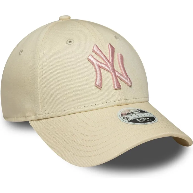 lippikset-kaareva-beige-saadettava-nauha-rosa-9forty-league-essential-new-york-yankees-mlb-new-era lippikset-kaareva-beige-saadettava-nauha-rosa-9forty-league-essential-new-york-yankees-mlb-new-era