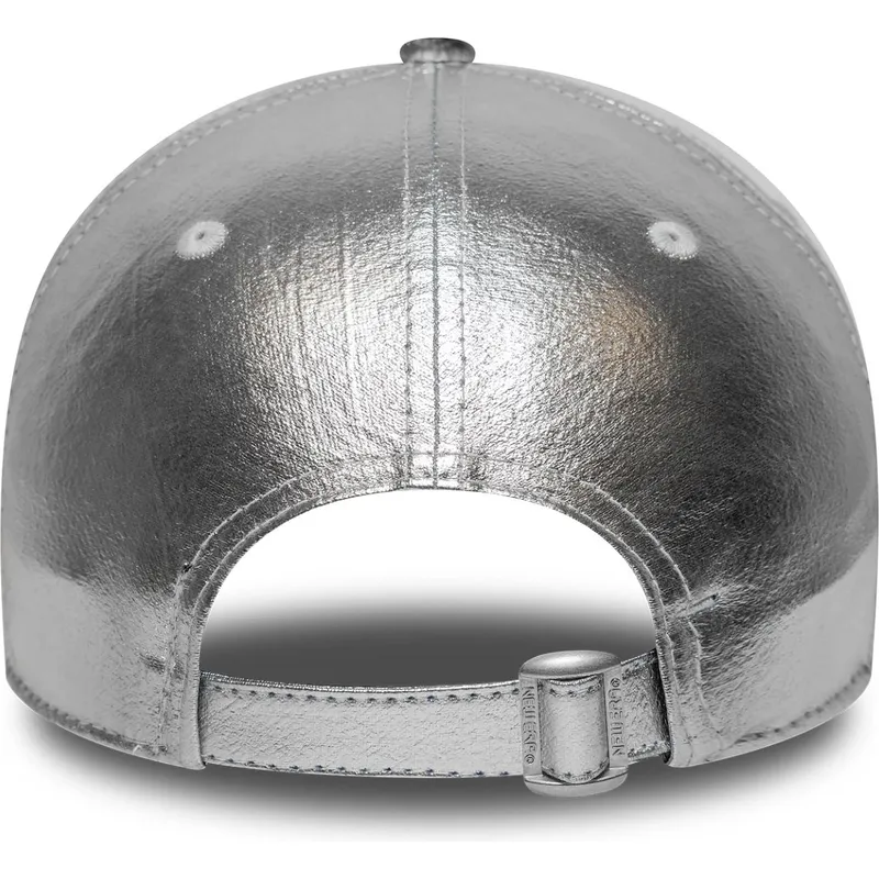 lippikset-kaareva-hopea-saadettava-nauha-plateada-9forty-metallic-new-york-yankees-mlb-new-era