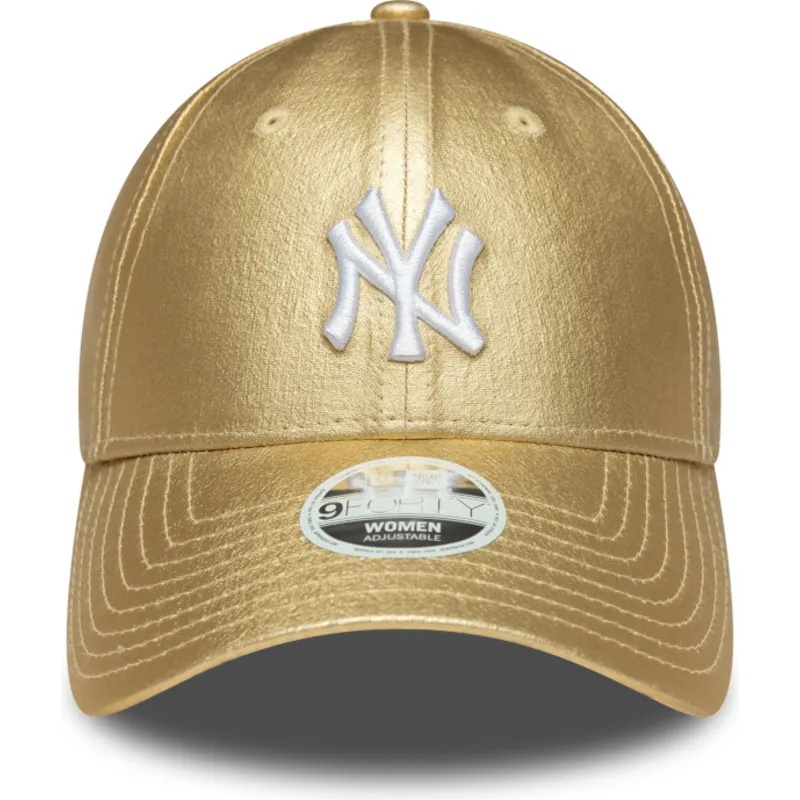 lippikset-kaareva-kulta-saadettava-nauha-dorada-9forty-metallic-new-york-yankees-mlb-new-era