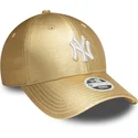 lippikset-kaareva-kulta-saadettava-nauha-dorada-9forty-metallic-new-york-yankees-mlb-new-era
