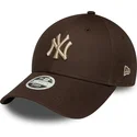 lippikset-kaareva-ruskea-saadettava-nauha-9forty-league-essential-new-york-yankees-mlb-new-era