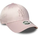 lippikset-kaareva-vaaleanpunainen-saadettava-nauha-9forty-satin-bow-back-new-york-yankees-mlb-new-era