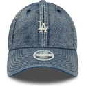 lippikset-kaareva-sininen-saadettava-nauha-9twenty-denim-los-angeles-dodgers-mlb-new-era