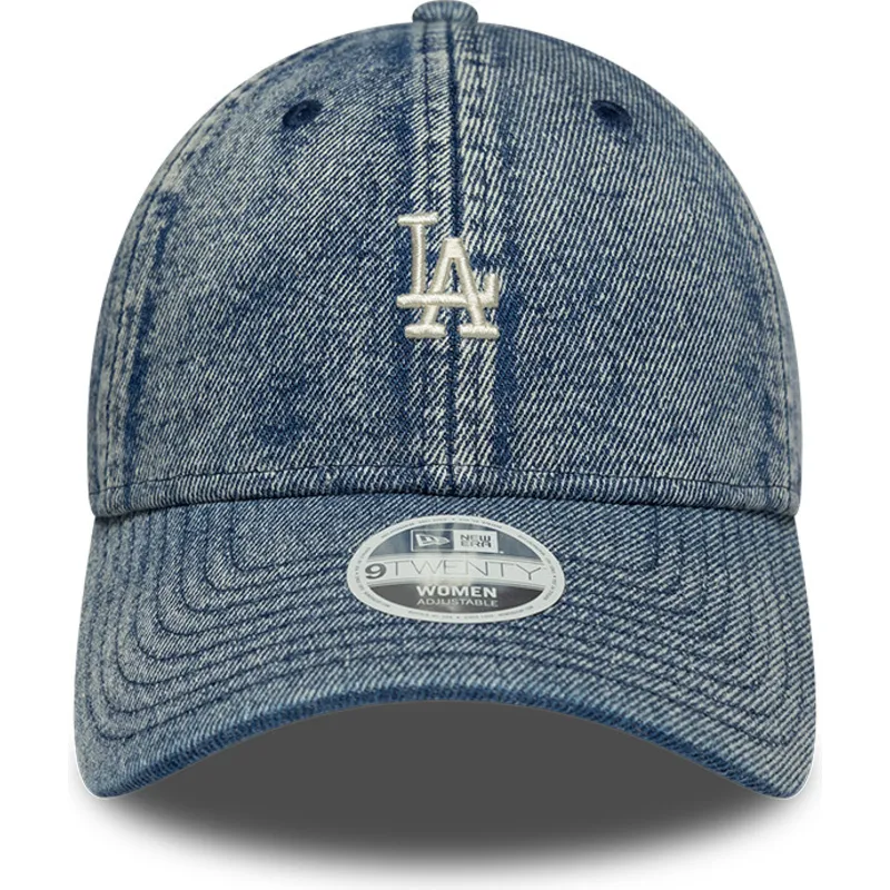 lippikset-kaareva-sininen-saadettava-nauha-9twenty-denim-los-angeles-dodgers-mlb-new-era